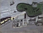 Alfred Wallis The Hold House Port Mear Square Island port Mear Beach USA oil painting artist